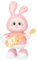 Enlybee Danse Bunny Robot Electric Cute Cartoon Dancing Dancing Bunny Model for Kids Party Decor Charming Cartoon Design (Rose)