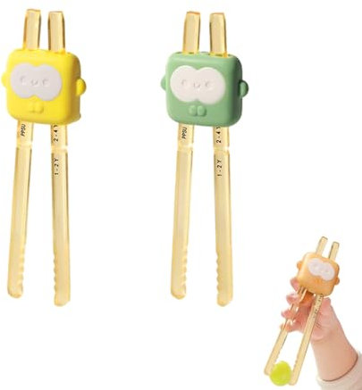 Kids Chopsticks, Chopsticks for Beginners, Heat Resistant, Personalised for Ramen & Asian Dishes Learning Asian Dining Skills(2PCS)
