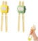Kids Chopsticks, Chopsticks for Beginners, Heat Resistant, Personalised for Ramen & Asian Dishes Learning Asian Dining Skills(2PCS)