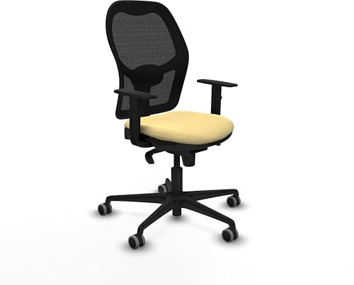 Piqueras y Crespo Ergonomischer Stuhl mit Zertifikaten Jorquera für 8 Stunden Nutzung, maximales Gewicht 120 kg, 1D-Arme, Synchronmechanik in 5 Positionen, Lendenwirbelstütze 1D, feste Rückenlehne