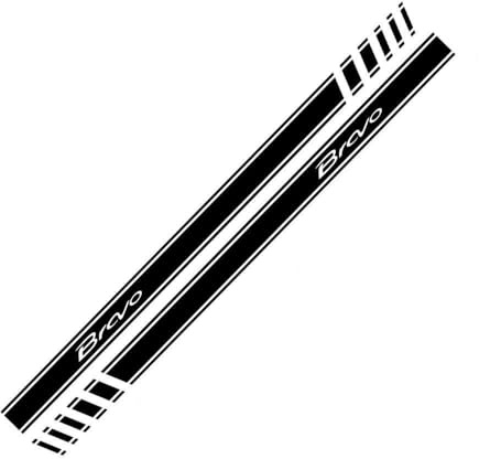 2 Pezzi Strisce Laterali per Auto Fai da Te, per Fiat Bravo 2 1.6 Accessori Tuning Adesivi Decorazione Auto carrozzeria Pellicola in Vinile Decalcomanie
