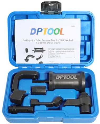 DPTOOL Einspritzdüsen Auszieher Abzieher Kompatibel mit VW Diesel für VAG 1.6 2.0 TDi Motor Ersatz Injektoren-Demontage für T10402 T10415