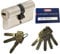 ABUS EC660 Profil-Doppelzylinder Länge (a/b) 30/50mm (c=80mm) mit 8 Schlüssel, mit Sicherungskarte …