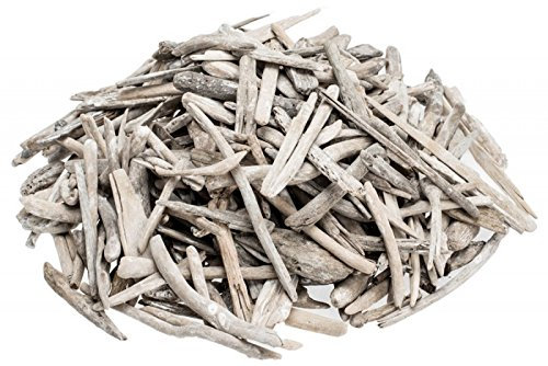 NaDeco Treibholz in Weiß, Größe ca. 2,5 bis 7,5cm, Gewicht ca. 500g | Drift Wood | Dekoholz | Driftwood | Schwemmholz | Wood | Maritime Dekoration | Bastelholz | Natürliche Dekoration