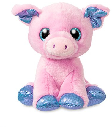 Aurora World 60947 Sparkle Tales Primrose Pig Plüschtiere, 17,8 cm