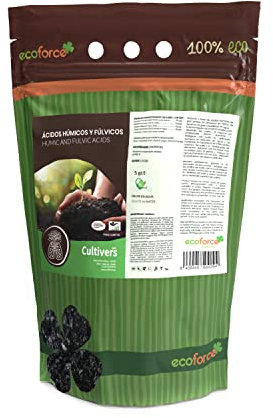 CULTIVERS Abono Universal Ácidos Húmicos, Fúlvicos y Potasio 5 kg Ecológico. Fertilizante Concentrado 82%. Mejorador de suelo para plantas. Potencia tu huerto y jardín. Producto Soluble de Leonardita.