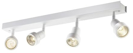 SLV PURI CW, Indoor Wand- und Deckenaufbauleuchte, quad, QPAR51, weiß, 4x50W