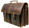 Jaald 40 Cm echt Büffel Leder Laptoptasche Umhängetasche Schultertasche Kuriertasche FahrradTasche SchulTasche Wasserdicht Vintage Herren Damen Geschenk XL Leather messenger bag