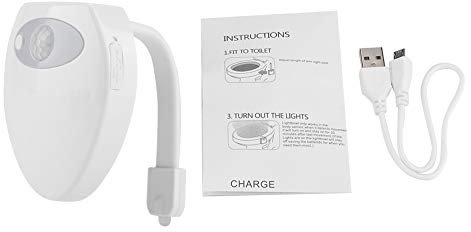 Wiederaufladbare wc led motion induktion bad nachtlicht sensor mit 8 farben,Nachtlicht