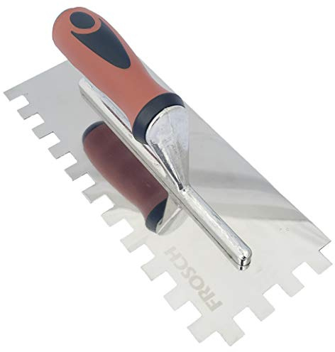 Frosch Paleta cuadrada de acero inoxidable para azulejos (1,27 x 1,27 cm)