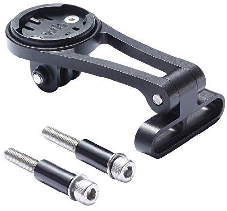 Dymoece Adjustable Out Front Computer Mount for Wahoo Elemnt, Elemnt Bolt & Mini (Black)