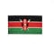 Kenya National Country Flag Iron Sew on Embroidered Patch