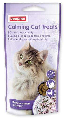 Beaphar - Calming bits - Premios calmante de Valeriana para Gatos - Reduce el estrés y los Problemas de Comportamiento sin somnolencia - Sabor Pollo - Listo para Usar - 35g