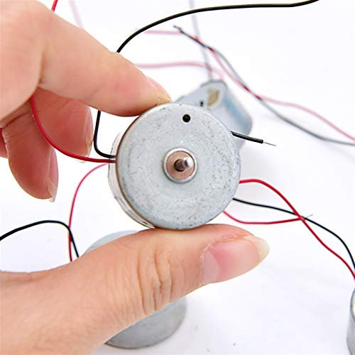 Lueao Cqinju-Motor 300 Solar Dc Motor Micro 1.5v-9v For DIY Toys Spare Parts 3000rpm / Min For Battery Panels, high transmission efficiency