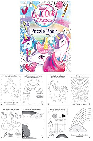 HENBRANDT 10 x Mini-Einhorn-Puzzle-Bücher