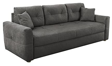 Möbel Jack Schlafsofa - Grau - Mikrofaser - mit Gästebettfunktion