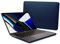 Dreem Euclid MacBook Pro Case - 14-Inch Hard Laptop Cover for MacBook Pro 2021, Luxurious Vegan Leather, Top and Bottom Shells for Protection, Slots for USB Ports - [Royal]