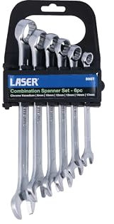 Laser 5007 Combination Spanner Set - 6pc - Metric