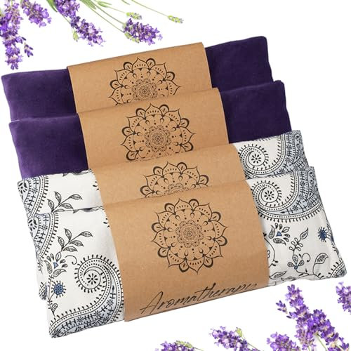 Hihealer 2er / 4er-Pack Augenmaske Gewichts-Augenmaske mit Lavendel-Aromatherapie für Schlaf, Yoga, Meditation und Selbstpflege, entspannende Accessoires Frauen Mütter