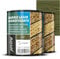 JOVIRA PINTURAS BARNIZ-LASUR Hidrofugante Protector Satinado al Agua. Protege, decora y embellece todo tipo de madera con efecto perlado. (2x750 Mililitros, Verde)