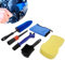 Motorrad Kettenreiniger Set,6 Stück Motorrad Fahrrad Kettenbürste Set Motorrad Fahrrad Kettenbürste Universal für Fahrräder und Motorräder