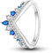 Hapour 925 Sterling Silber Wunderschöner Ring mit Zirkonia stapelbare Vintage-Ringe Statement-Ringe für Frauen Mädchen Größe 9