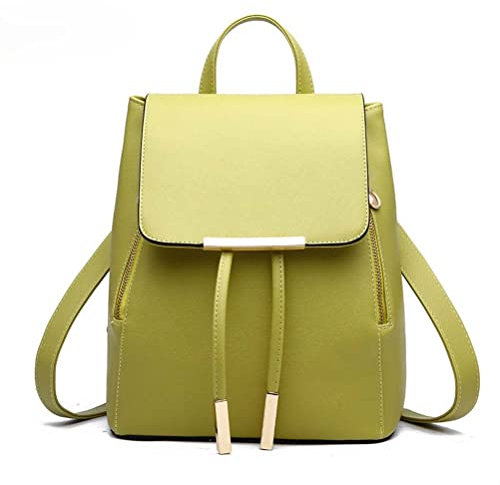 UNITTO Mini Rucksack Damen Klein Leder, PU Handtaschen Rucksack Frauen Rucksack Geldbeutel Damen Umhängetaschen Schule Büchertasche für Alle Anlässe,Grün