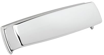 Amerock BP5380126 | Griff aus poliertem Chrom | 96 mm Mitte zu Mitte Schubladengriff | Kane | Möbelbeschläge