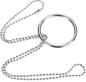 Große magische Kette und Ringknoten – magische Requisiten für Zauberer – Stahlmaterial für Kinder – 11,7 cm