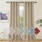 PONY DANCE Linen Curtains for Bedroom Leinenvorhänge mit Ösen 2er Set H 245 x B 140 cm Wohnzimmer Vorhänge Leinenoptik Halbtransparent Ösenschal Gardinen Leinen Boho Style, Khaki