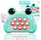 Quick Push Bubble Game, Fidget Elektronisches Sensorspiel, Push Bubble Fidget, Squeeze Toys, Mini Handheld Fast Speed Push Game, Relieving Stress Pop Fidget Game Toys for Kids & Adults (FATF-LAN)