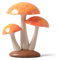 SEINHIJO Champignon Décor Figurine Moderne Sculpture Arts Jardin Statues Maison Décoration Cadeau Résine 20cm