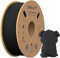 Offizielles Creality High Speed PLA Filament 1.75mm, Hyper 30-600mm/s 3D Drucker Filament PLA, 1KG(2.2lbs) Spule Grau PLA, Maßgenauigkeit +/-0.02mm, Passend für die meisten FDM 3D Drucker (Black)