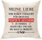 Kissen Deko Geschenke für Frau Ehefrau Frauen Valentinstag Jahrestag Hochzeit Geschenke für Ihre Damen Meine Liebe Kissenbezug Original Ehefrau Geschenke (Meine Liebe)