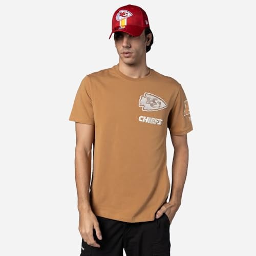 Kansas City Chiefs New Era Cap NFL Premium Logo Select Regular Fit T-Shirt Light Bronze Unisex