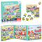 Dncvb 97 Teile Magnetische Puzzle für Kinder,Fahrzeug Kinderpuzzle Magnet,Magnetspiel Puzzle,Reisespiele Kinder ab 3 Pädagogisches Puzzles,Schwierigkeitsgrade Lernspielzeug für Kinder 3 4 5 Jahren