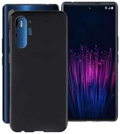 HGJTFANY Hülle für HTC U24 Pro (6.8), für HTC U24 Pro Handyhülle, für HTC U24 Pro Case, für HTC U24 Pro Schutzhülle, Ultra Dünn Weiche TPU Bumper Stoßfeste Tasche - Schwarz