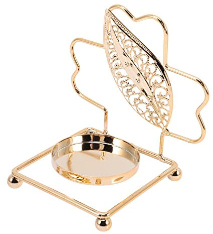 MUSISALY Retro Metal Teelichthalter Mit Goldenem Finish Eleganter Kerzenhalter Für Hochzeiten Romantische Tischdekoration Für Wohnzimmer Und Besondere Anlässe