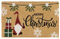 Hanse Home Kokos Fußmatte Weihnachten - rutschfeste Schmutzfangmatte Natur für Innen, Fußabtreter Merry Kokosfaser Kokosmatte für Eingangsbereich & überdachten Außenbereich - 40x70cm