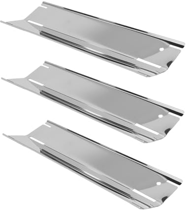 Sarini Adjustable Burner Cover - 29.8cm to 53.3cm. Stainless Steel Flame Diffuser Aroma Rails. Grill Replacement Parts