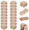 20 PCs Eierkartons 4-Zell Biologisch abbaubare Zellstofffaser-Anti-Kollisionen-Eierboxen Stapelbar 4x4x3 in Kartonschablett für Bauernhöfe, Supermarkt, Zuhause, Eierkartons
