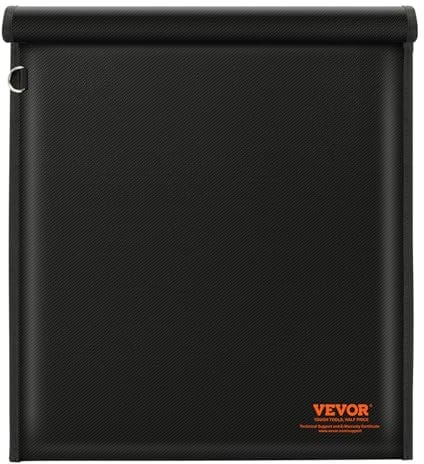 VEVOR Faraday Taschen Set für Laptop (430 x 381 mm), feuerfeste und wasserdichte Faraday-Signalblockierungshalterung für Autoschlüssel Telefone Tablets, Diebstahlschutztasche Schwarz