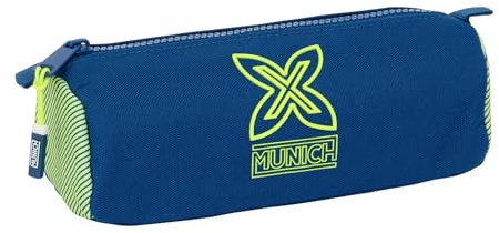 Safta Munich North – Pencil Case with Zip and Compartment, Children's Pencil Case, Ideal for School Age Children, Comfortable and Versatile, Quality and Resistance, 21 x 7 x 8 cm, navy, M, Casual