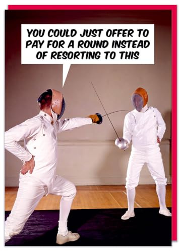 Dean Morris Cards Pay For a Round Funny Birthday Card For Him - Male Banter