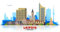 2 x Aufkleber Flagge Leipzig Skyline 8 x 5 cm Sticker Flagge Fahne Carsticker