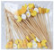 Zuntsutock Duck Teeth with Cute Eggs Carrots - Easter Easter Easter, Easter Cocktail, Wooden Decorative Fruit Sticks, Fruit Skewers