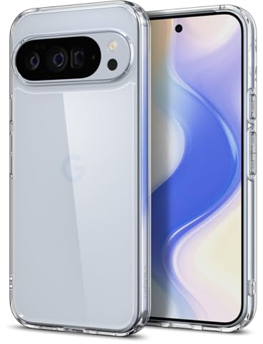 Spigen Ultra Hybrid für Google Pixel 10 Pro XL -Crystal Clear | Air Cushion Tech, Anti-Yellowing, Militär-Grade Schutz, Spigen Signature Serie