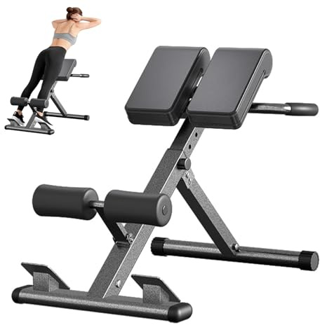 Silla romana plegable con extensión de espalda y entrenador abdominal