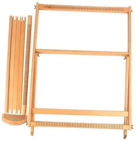 Sinyuyong Extra großer Webstuhl aus Holz for Erwachsene, vielseitiger Strickrahmen for Schals, Decken und Wandkunst