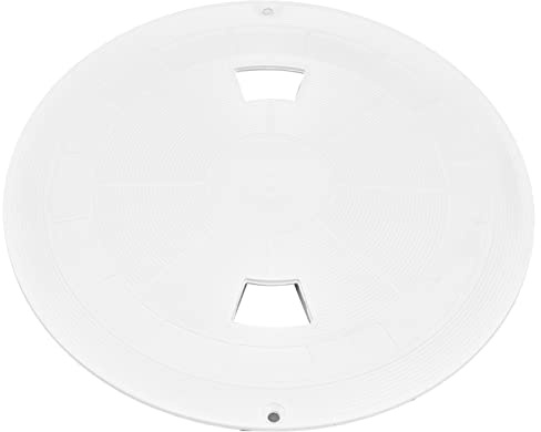 SIXRUN 10in Swimming Pool Skimmer Lid Replacement, Plastic Cover with Two Screw Holes for
